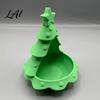 Holiday Home Table Decor 3D Printed Christmas Tree Ornament Desktop Storage Organizer for Candies Nuts Keys Candy Dish Decorative Candle Holder