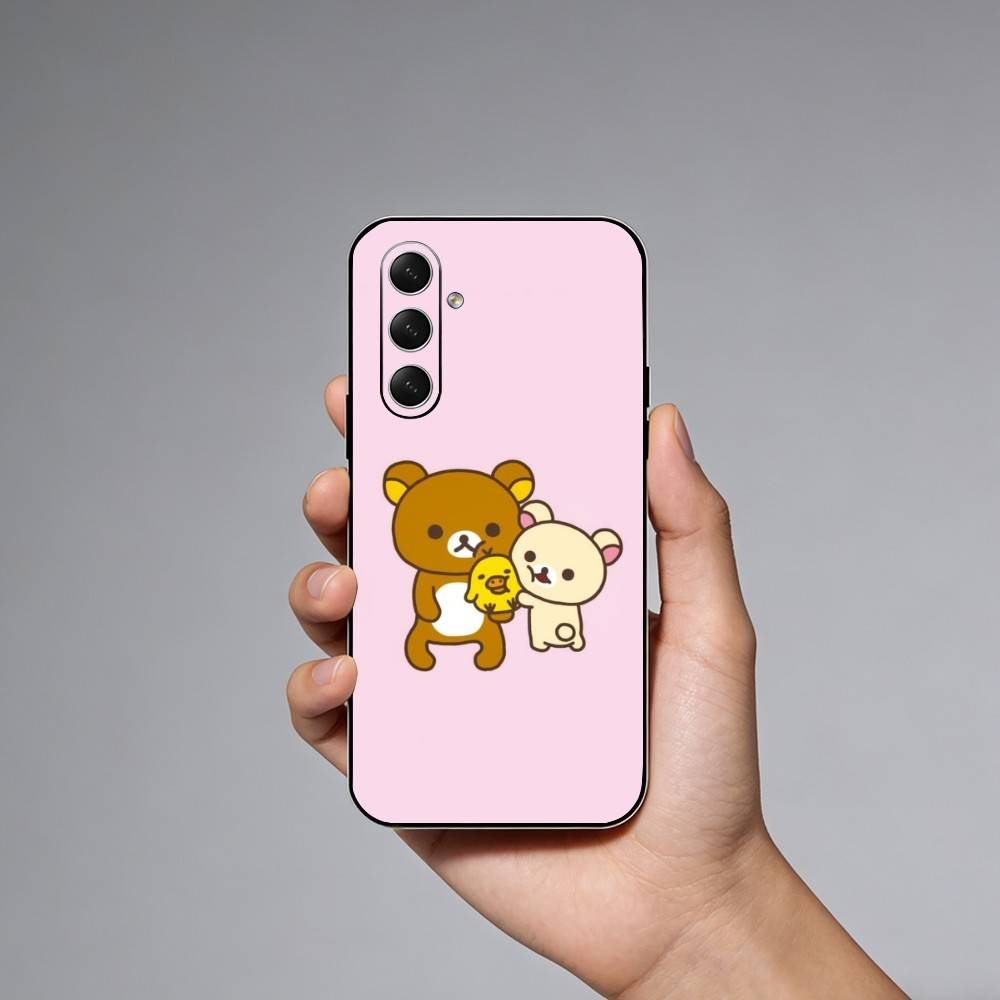 Relax K-kuma R-Rilakkuma  Phone Case For Samsung Galaxy A73,A21s,A22,A31,A52,A53,A71,A41Soft Black Shell Samsung a11