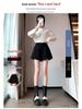 Petite High-Waisted Woolen A-Line Shorts for Women - Autumn/Winter 2024 Collection