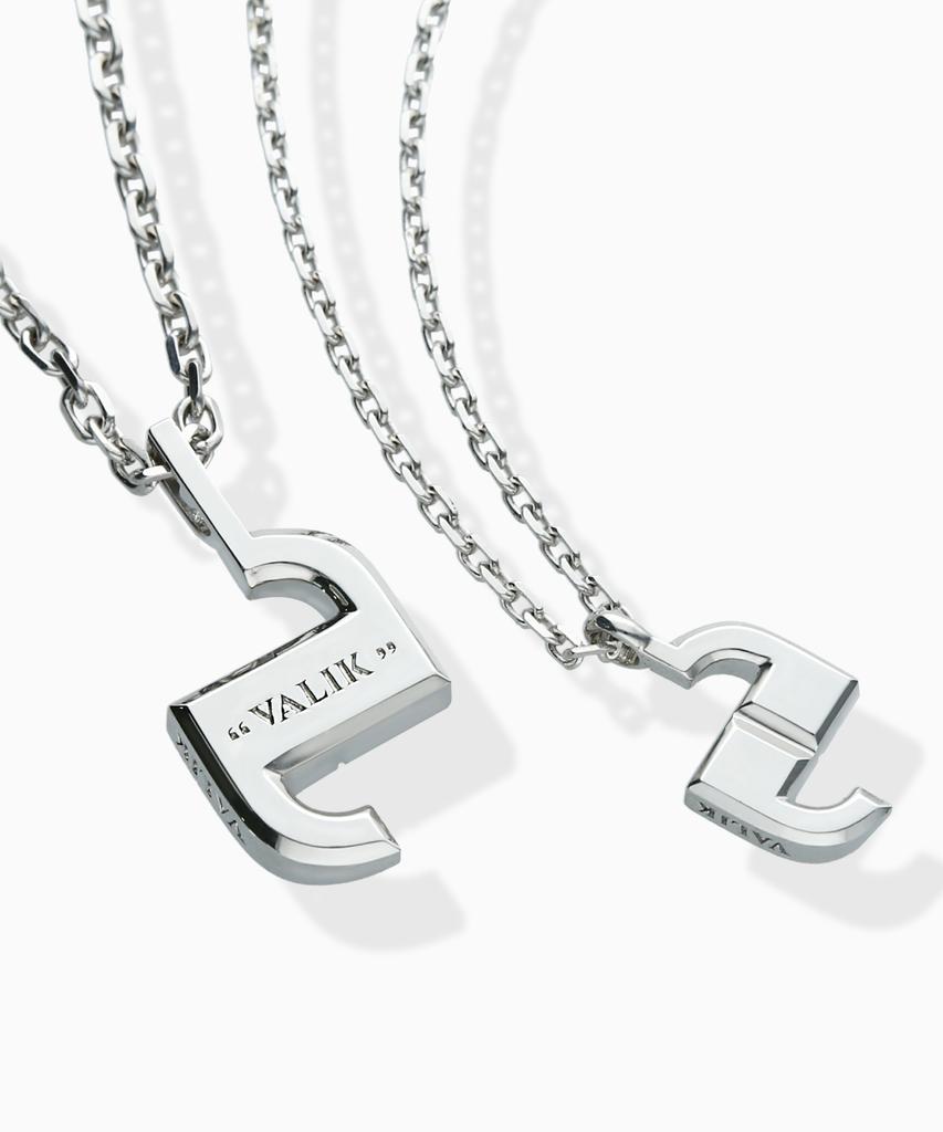 Valik [925 Silver] No.08 Signature Square Necklace [L]