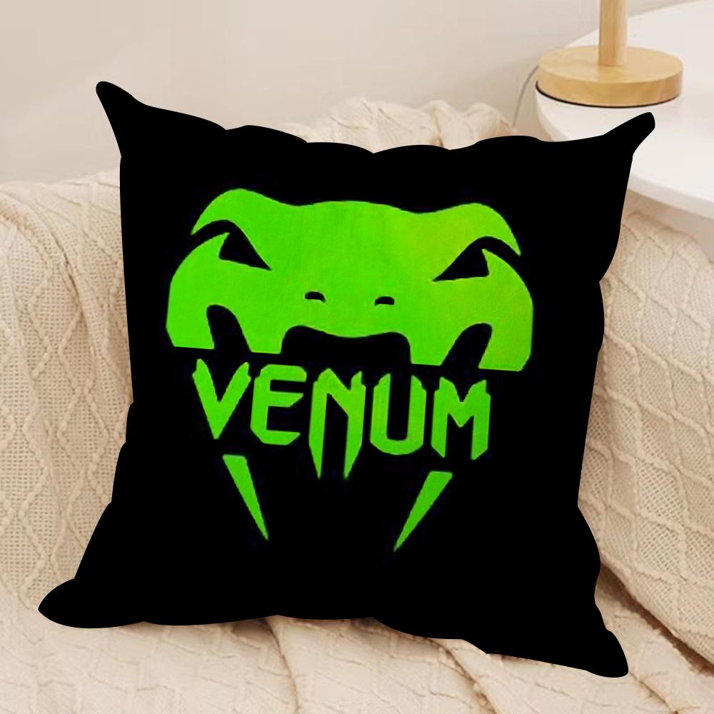 Cool V-Venum Cushion Cover Silky Short Plush Sofa Pillow Cover Hidden Zipper Soft Dustproof Case for Home Decor