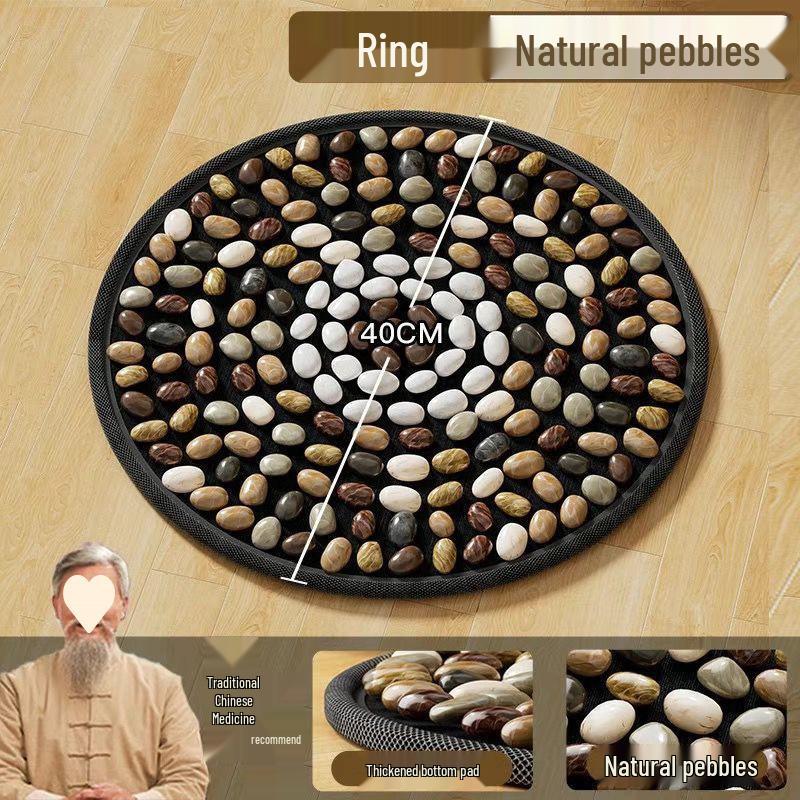 Acupressure Pebble Foot Pad: Traditional Chinese Meridian Massage for Slow Jogging & Indoor Use