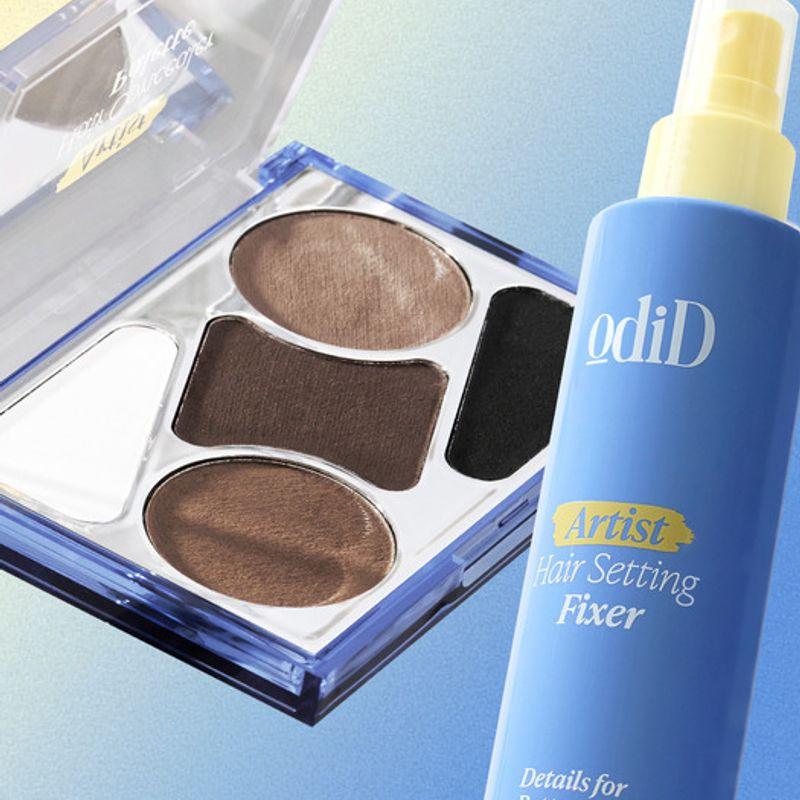 

[Set] Artist Hair Concealer Palette + Setting Fixer + Dual Brush (2 pcs)