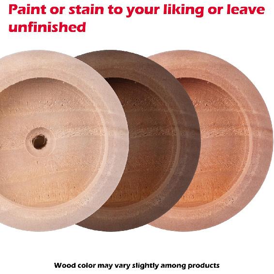 WADDELL Closet Pole Socket (Jumbo Heavy Duty, 1 Set) | Hardwood Dowel Rod Holder Fits Any Style Closet Rods up to 1-¾" Diameter | Includes Mounting