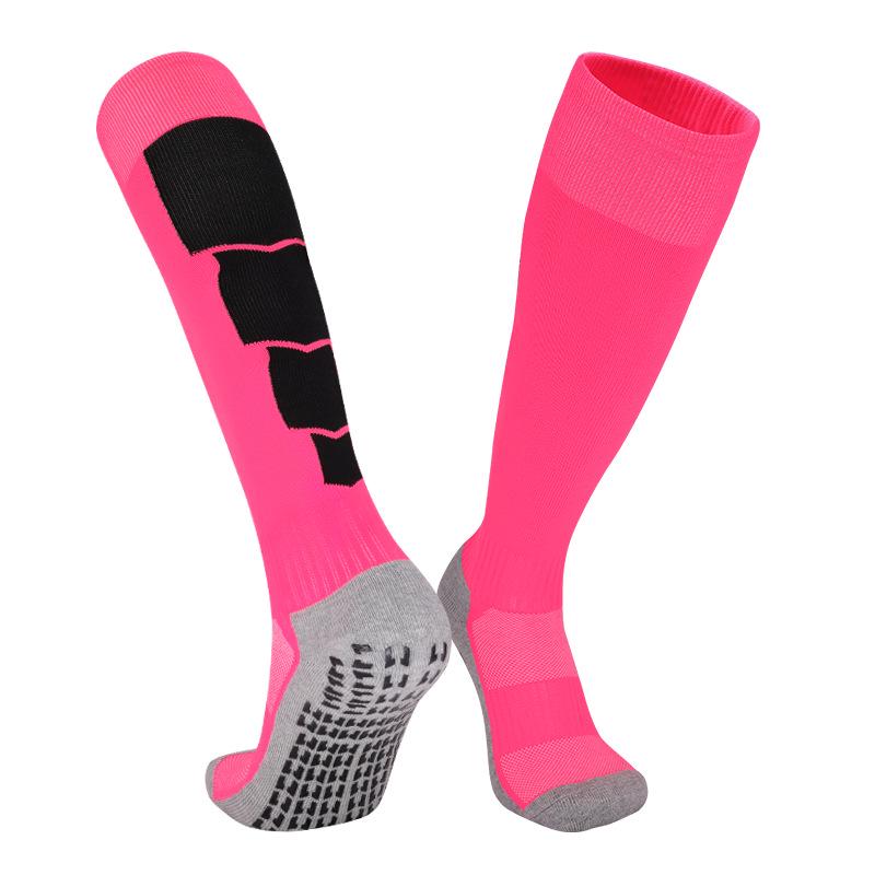 Men's Non-Slip Long Tube Football Socks - Professional Sports Socks with Towel Bottom for Training and Competition