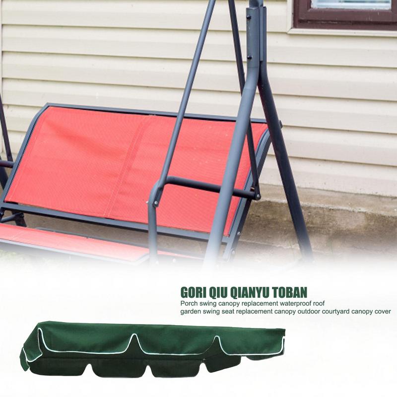 Porch Swing Awning Replacement Waterproof Swing Canopy Garden Outdoor Patio Hammock Swing Awning UV-resistant Awning Top