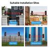 Meian Focus Wired Infrared Beam Detector, IP65 Waterproof Infrared Barrier Detector, 60m 100m 200m Infrared Sensor for Security