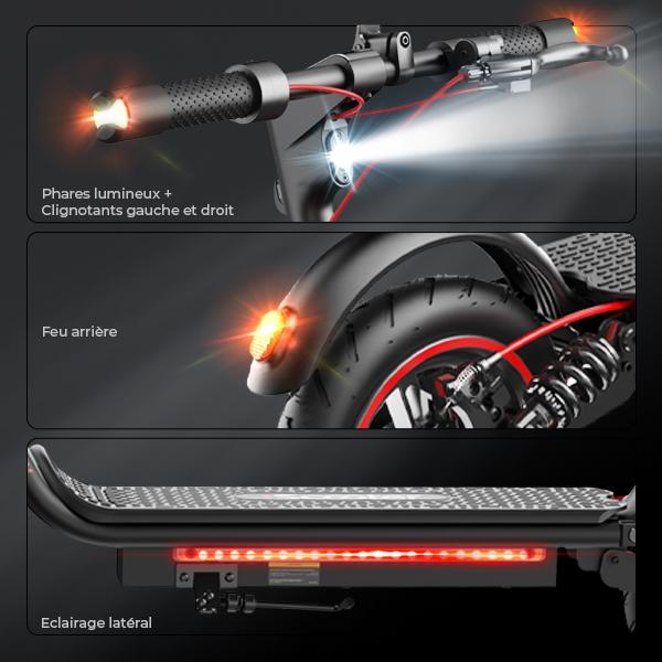 Electric Scooter Foldable iScooter W7 350W Motor Electric City Scooter Top Speed 35Km/h 36V 7.8AH Range 30Km Load 120Kg