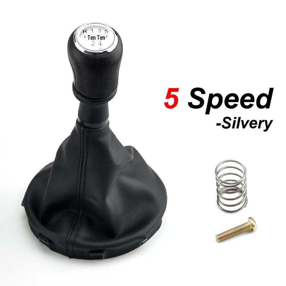 Compatible with Volkswagen T5/T5.5 5/6-Speed Gear Shift Knob & Black Dust Cover.