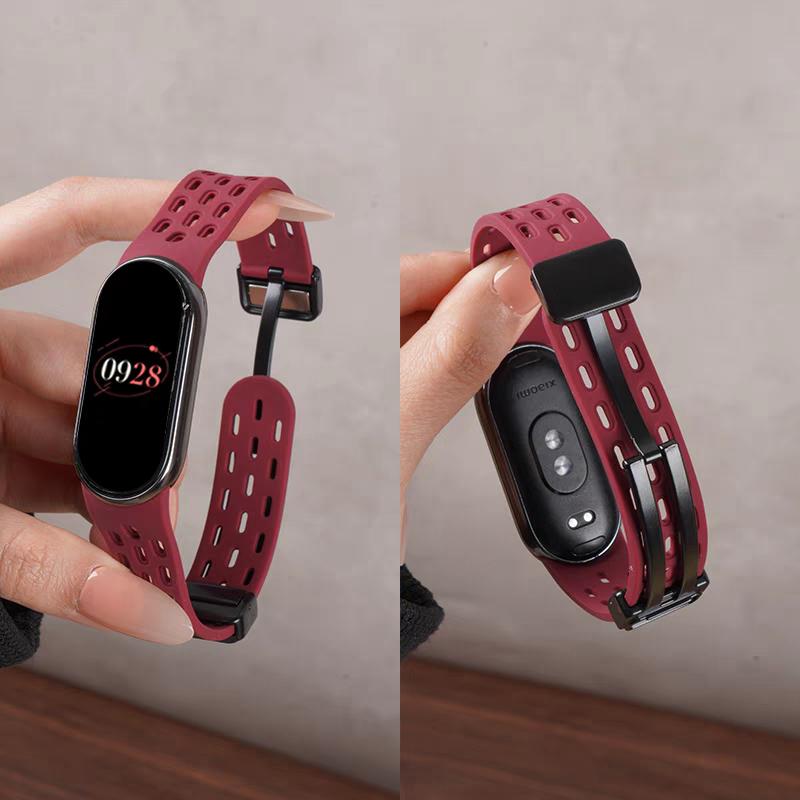 Weiches Silikonarmband für Xiaomi Mi Band 9/8 Correa Armband Handgelenk Miband 8 Sport Wasserdicht Ersatzarmband für Xiaomi Band 9