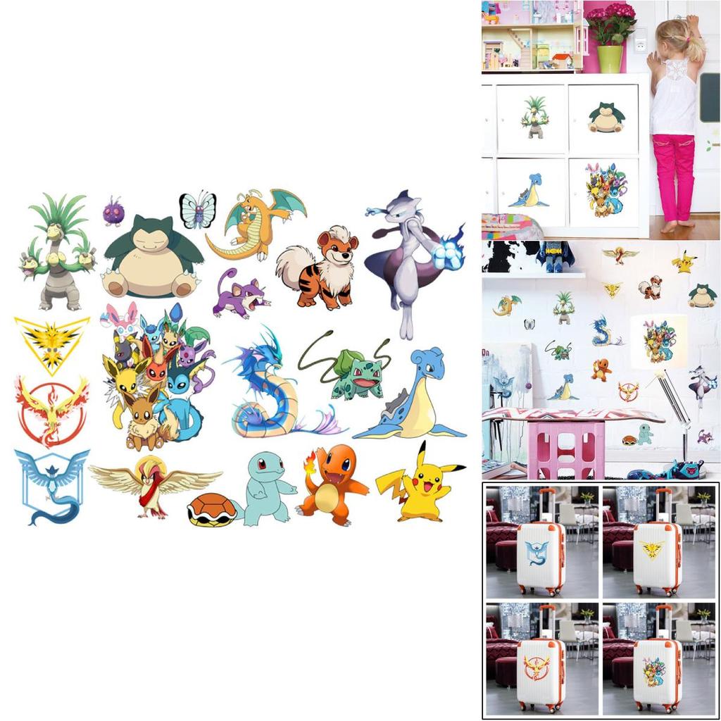 Pokmon Wall Decal With Pvc Material For Kids Bedroom And Classroom Decor
