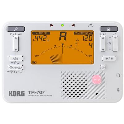 KORG Tuner Metronome WH White Made In Japan Brass Band Orchestra TM-70F