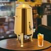 13L Golden Stainless Steel Beverage Dispenser, Insulated Drink Dispenser for Hot & Cold Coffee, Party Drink Container w/ Spigot