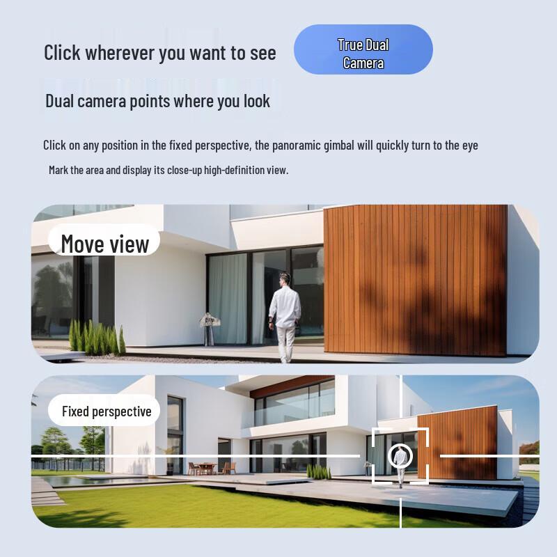 EZVIZ H9c Chytrá domácí bezpečnostní kamera s duálním objektivem (CN verze)