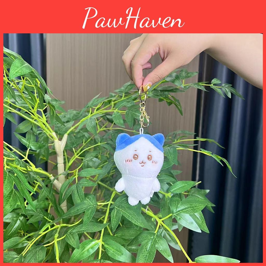 Delightful Cartoon Plush Keychain Bear Bunny And Cat Beautifully Crafted With Soft Fur