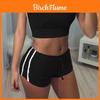 Ensembles de Sport Sexy pour Femmes Élégants et Chic Sans Manches Col Rond Hauts et Shorts