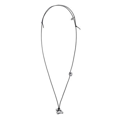 LEWITT LEATHER PENDANT NECKLACE (2COLOR)
