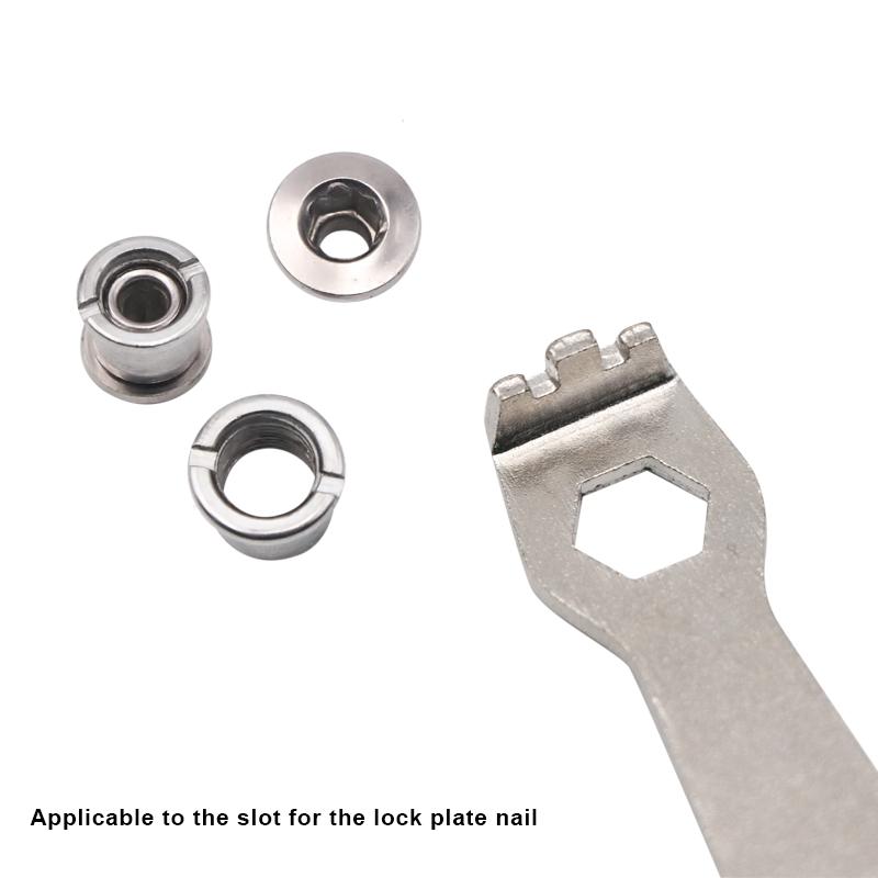 Bicycle Chainring Screw Wrench Chainwheel Plate Bolts key Cycling Repair Removing Install Tool MTB Road Bike 9 & 10mm Spanner