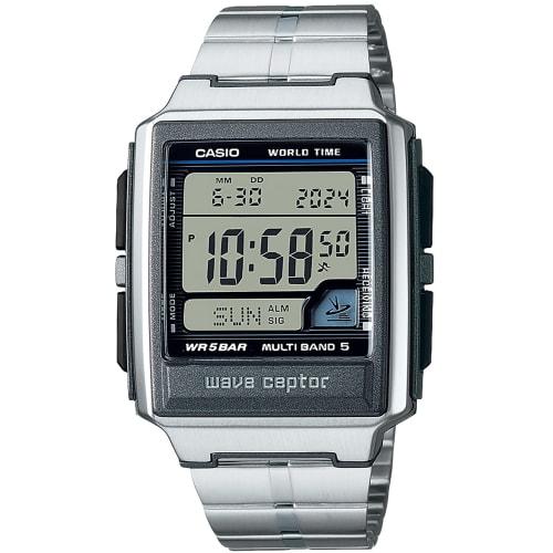 

Мужские серебристые радиоуправляемые часы Casio Wave Ceptor WV-59RD-1AJF