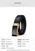 Emperor Paul Men's Genuine Leather Automatic Buckle Belt - New Style Business Casual.