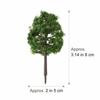 WINOMO Tree Models, Set of 20, Approx. 9cm (Dark Green), for Model Trains, Railways, Buildings, Miniature Gardens, Landscapes, and Educational Use