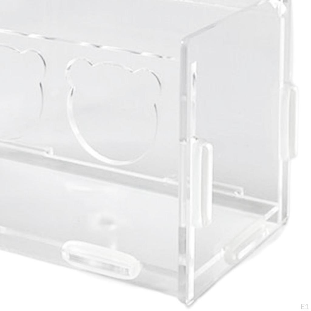 Acrylic Bird Feeder Feeding Supplies Food Container Dispenser Pet Bowl for Canary