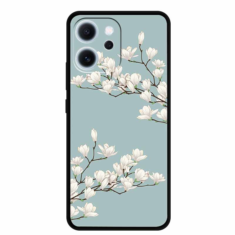 For Oppo Reno15 F Case 3D Flower Emboss Luxury Soft Silicone Phone Back Cover Case For Reno15F Reno 15 F Floral Gift Funda Coque