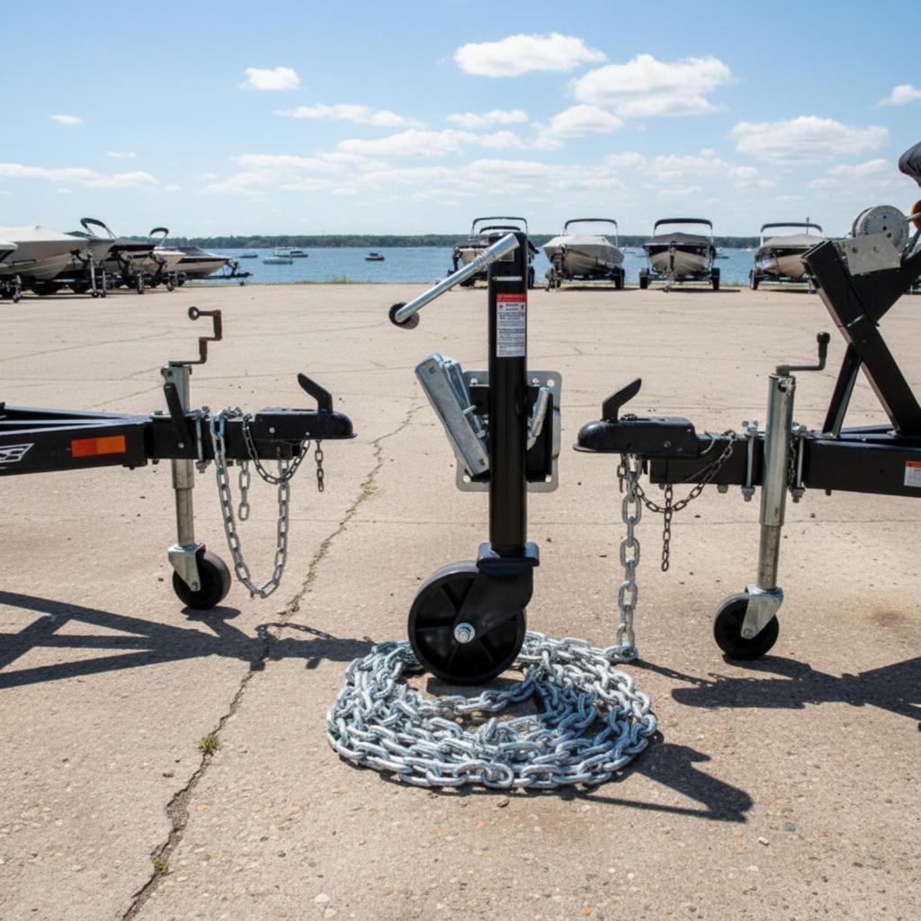 Trailer Jack Wheel Swivel with Hardware Heavy-Duty Sturdy for