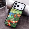 Koi Carp Fish Painting Phone Case for iPhone 17 16 15 Pro Max Air 14 13 12 11 Plus Shockproof Cover