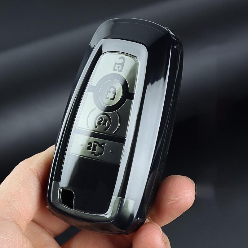 Transparent TPU Car Remote Key Case for Ford Fusion Mustang Kuga Ecosport Explorer F-150 F-250 F-350 F-450 F-550 Raptor F150 Fob