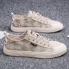 Canvas Herrenschuhe Herbsttrend Vielseitige Lässige Sportliche Board-Schuhe Herren Atmungsaktive Ein-Pedal Trendschuhe