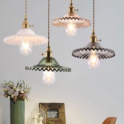 Szklana lampa wisząca E27 Retro lampa wisząca do sypialni, przy łóżku, jadalni, restauracji, wisząca lampa, kreatywne, zabytkowe szklane oprawy