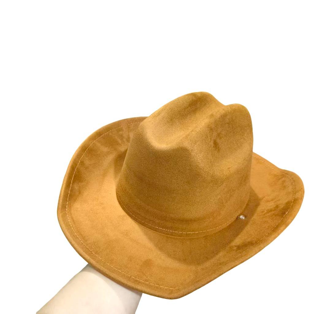 

Pink Milk Cow Hat chain Cowboy Hat Winter vegan suede cowboy Hat Jazz hat Cowgirl fashion Felt Fedora Hat Panama sombrero hombre 56-58