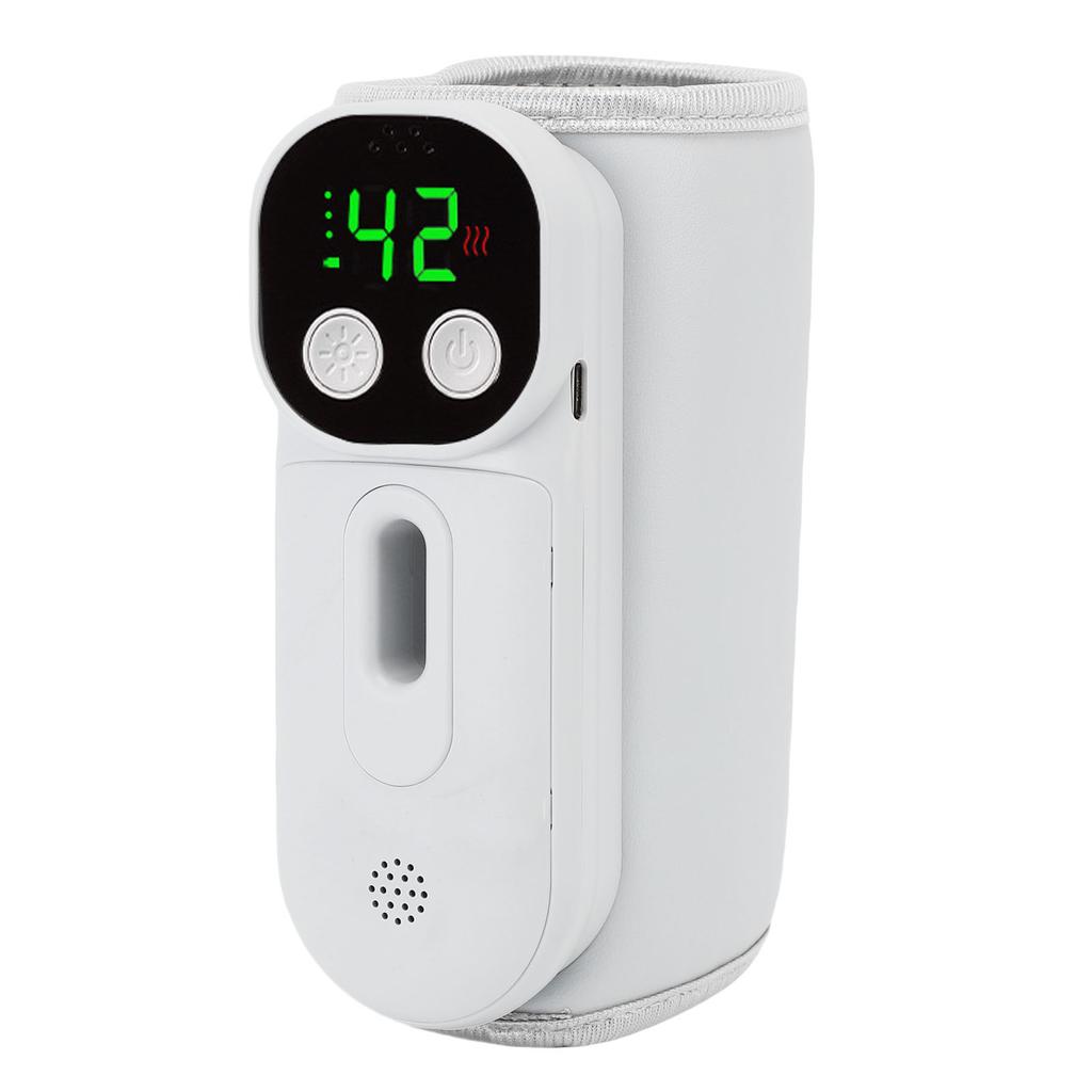 Milk Bottle Warmer Cordless LED Display Fast Heating Accurate Temp Control Breastmilk Warmer with Night Light Window