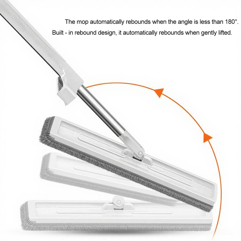 Large 42cm Flat Mop Self-Contained Slide 360°Rotating Floor Mop Microfiber Lazy No Hand-Washing Floor Floating Mop Household Cleaning Tools