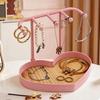 Handcrafted Jewelry Display Stand Heart Shape Bracelet Storage Holder Fashion Jewelry Rack Perfect for Stylish Storage