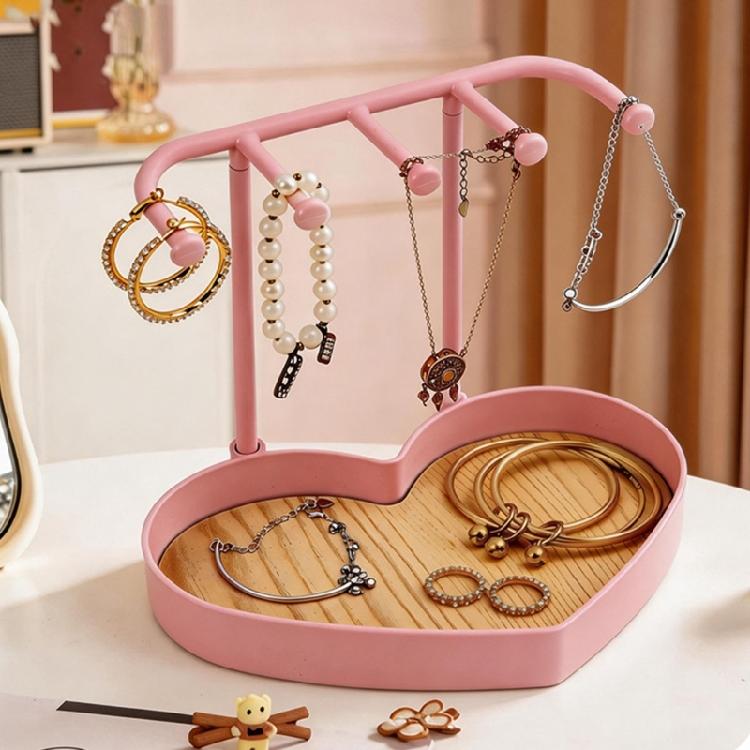 Handcrafted Jewelry Display Stand Heart Shape Bracelet Storage Holder Fashion Jewelry Rack Perfect for Stylish Storage