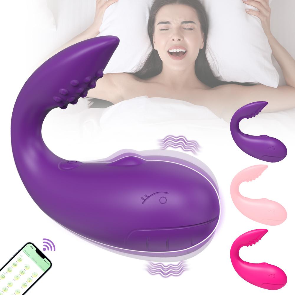 APP sterowanie Bluetooth wibrator dla kobiet łechtaczka G Spot Dildo Massager z 2 silnikami wibrujące jajko majtki zabawki erotyczne dla dorosłych