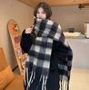 Luxury Plaid Scarf Winter Warm Cashmere Women Long  Female Scarves Lady Tassel Shawl Wraps 2025 Design New