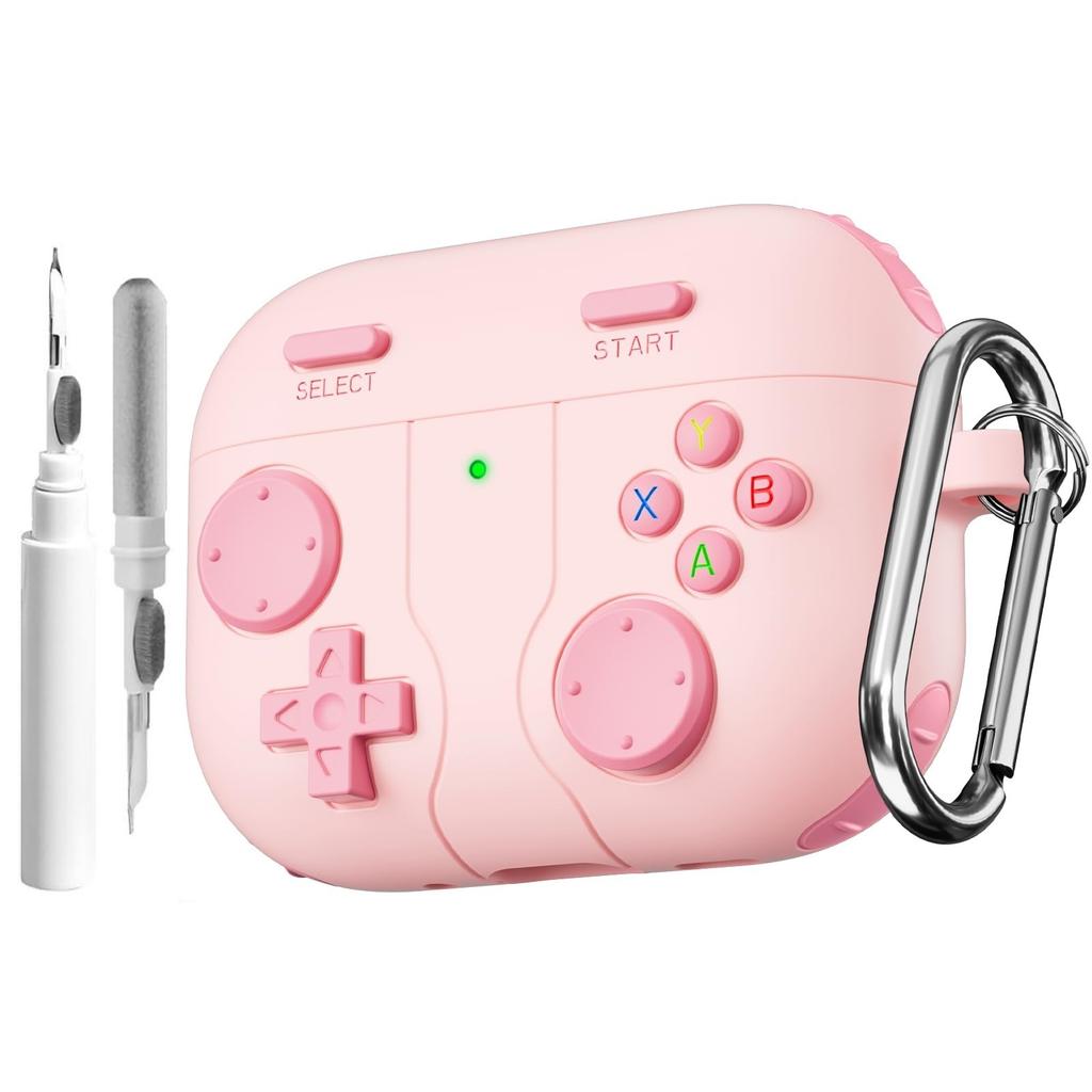 Cute Flower Engraved Case for AirPods Pro 3 Case 2025 with Cleaning kit Anti-Drop Silicone Case For Airpods Pro 3rd Generation