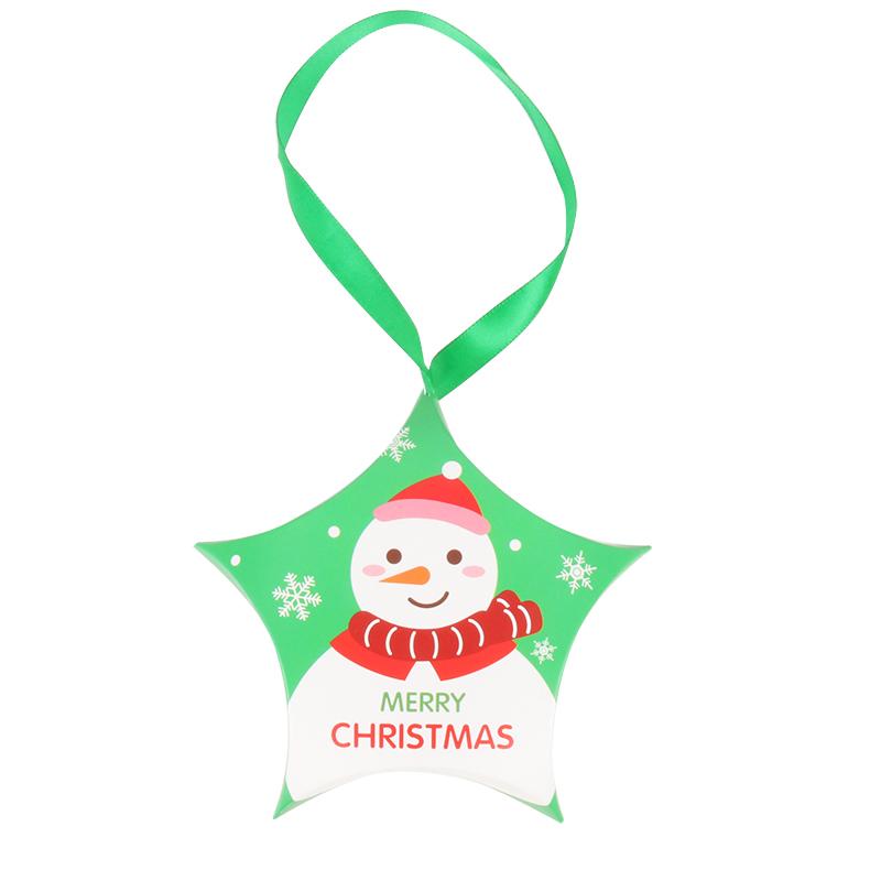 8pcs Christmas Gift Boxes Santa Claus Candy Box Star Shape Merry Christmas Boxes Bags Packaging New Year Xmas Decor Gift Bags