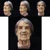 Halloween Elderly Man Latex Mask Silver Hair Costume Prop For Party Dress Up