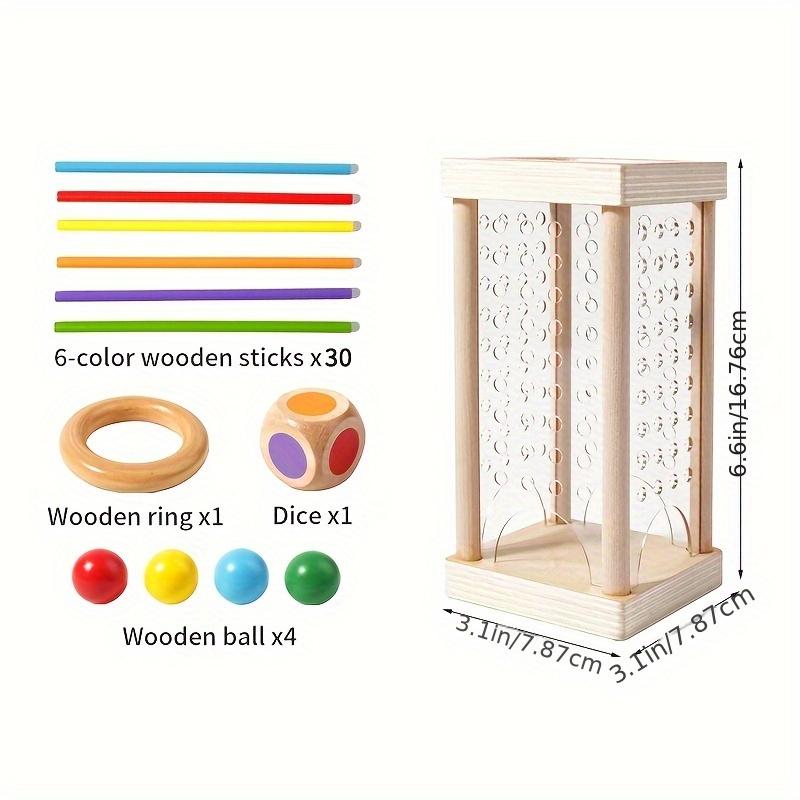 Wooden stick games, wooden interactive educational toys, parent-child games, exercise logical thinking ability.