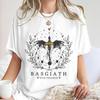 Bookish Dragon Basgiath War College Inspired Tshirt Vintage Fourth Wing Books Fan Unisex Unisex Bookishness Tee