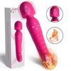 Powerful AV Wand Vibrator for Women G Spot Heating Dildos Clitoris Stimulator Female Vagina Massager Adults Sex Toys for Woman