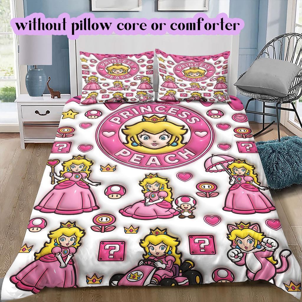 Mario anime character Soft and Comfortable Duvet Cover, Children's Bedding Set Gift, Extra Large Size, Various Sizes Available