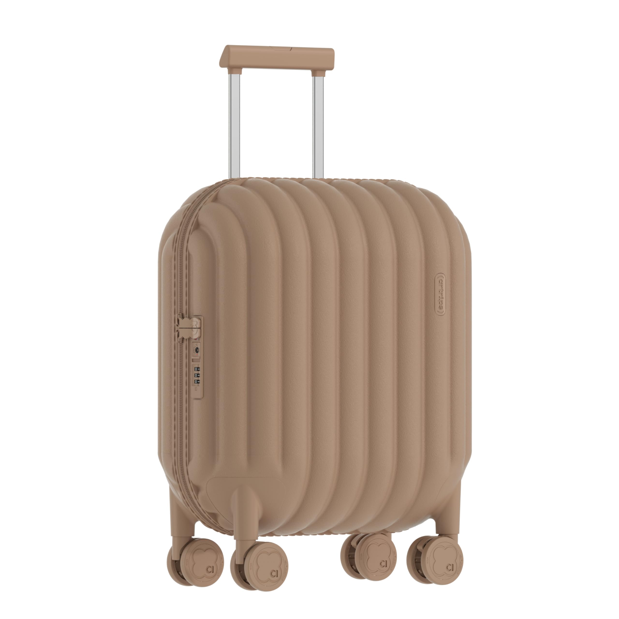 

Carry Ultra для 8 колес 360 градусов, оснащенный застежкой-молнией TSA, размер SS, коричневый [artrips] чемодан, сумка, ручная кладь, легкий, женский, большой, тихий,