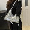 Reißverschluss Bowknot Schultertasche PU Leder Mädchen Umhängetasche Tragbare Bow Tote Bag Shopping