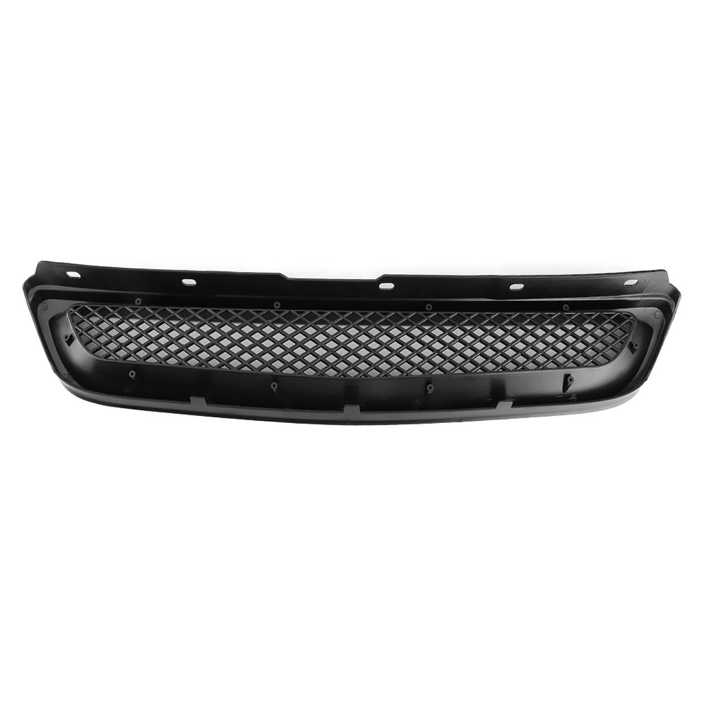 Front Hood Bumper Grille Intake Mesh ABS Black Grill Fits for Honda Civic 1999 2000