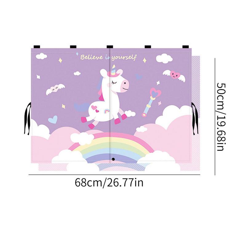 Cartoon Car Window Curtain Sun Shade Magnetic Car Sunscreen Curtain Heat Insulation Sunshade Sun Visor Auto Window Sunshade